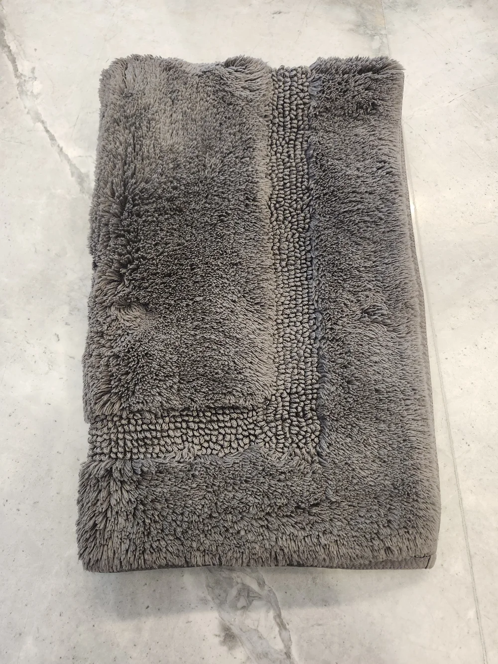 Quince Turkish Cotton Non-Slip Bath Rug Charcoal 21x34 NWT